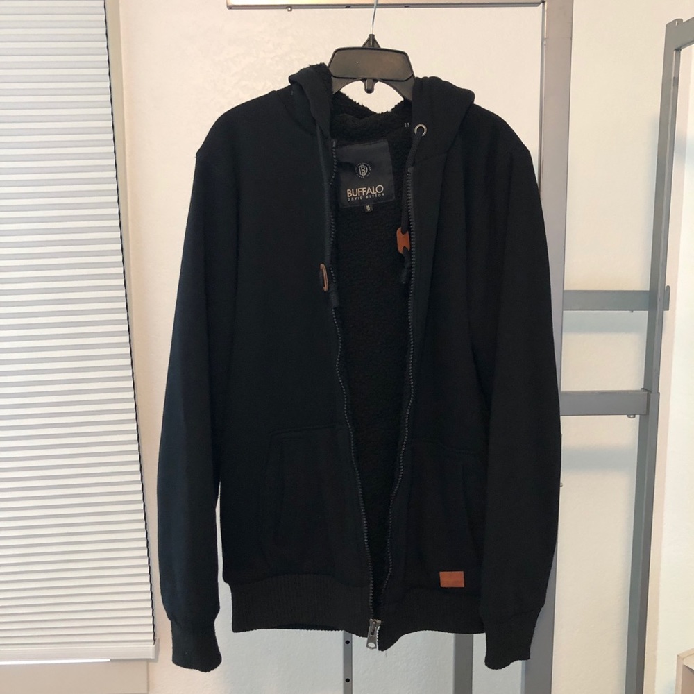 Fleece lined full zip hoodie
